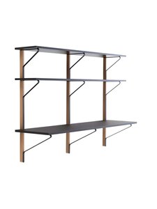 Artek - Kaari-seinähylly työtasolla - MUSTA,TAMMI Artek - Kaari-seinähylly työtasolla - MUSTA,TAMMI | Stockmann