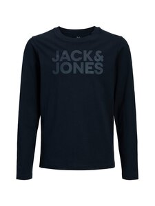 JACK & JONES junior - JJeCorp Logo -trikoopaita - NAVY BLAZER PRINT:BIG TONAL | Stockmann