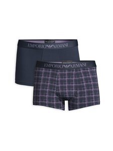 Emporio Armani - Bokserid, 2 paari - MB135 CHECK BLUE/ARMANI BL Emporio Armani - Bokserid, 2 paari - MB135 CHECK BLUE/ARMANI BL | Stockmann
