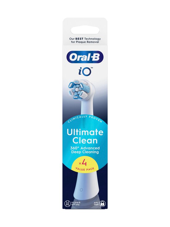 Oral-B - iO Ultimate Clean- hammasharjan vaihtoharja 4-pack - WHITE | Stockmann - photo 2