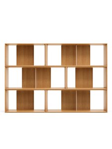 Kave Home - Litto-hylly 6-osainen tammi 168 x 114 cm - BEIGE | Stockmann