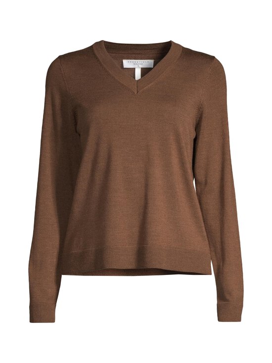 ESSENTIALS by Stockmann - Annie-merinoneulepusero - MID BROWN MEL 265528 | Stockmann - photo 1