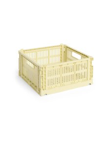 HAY - Colour Crate Medium Square -säilytyskori - LIGHT YELLOW | Stockmann