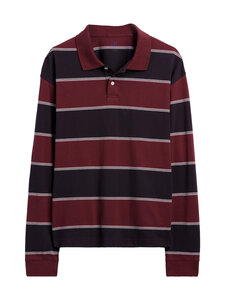 GAP - Oversized polo krekls - BURGUNDY STRIPE | Stockmann
