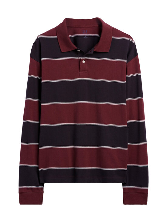 GAP - Oversized polo krekls - BURGUNDY STRIPE | Stockmann - photo 1