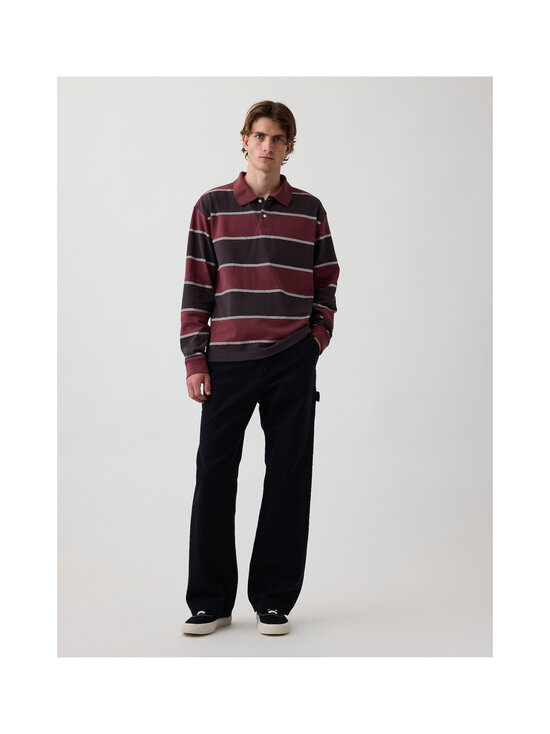 GAP - Oversized polo krekls - BURGUNDY STRIPE | Stockmann - photo 3