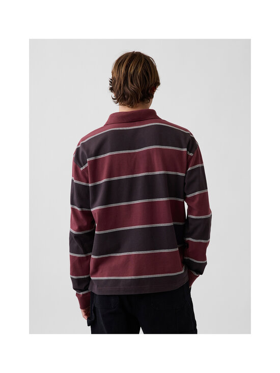 GAP - Oversized polo krekls - BURGUNDY STRIPE | Stockmann - photo 4