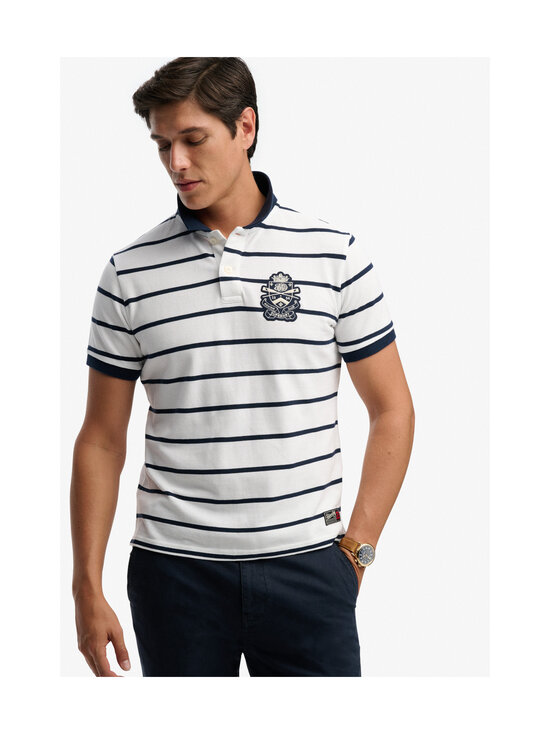 Superdry - Crest Stripe -pikeepaita - VCD OPTIC/NAVY STRIPE | Stockmann - photo 3