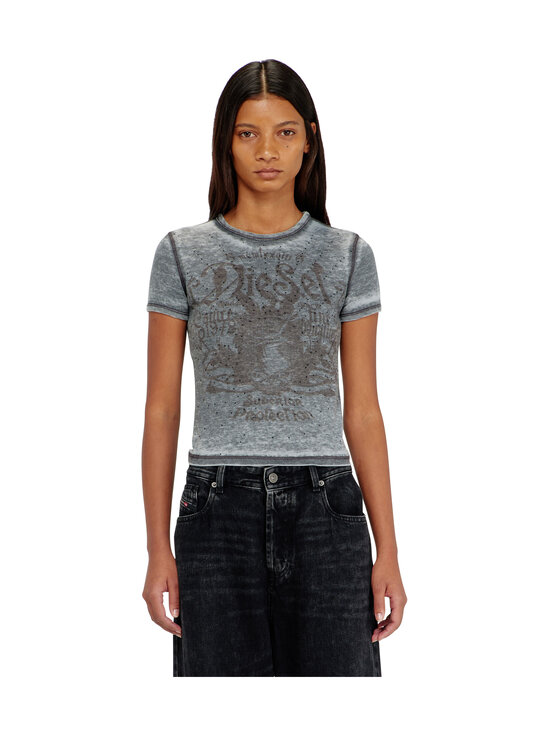 Diesel - T-Uncuties-Long t-paita - A23329 0PLBQ 97W JET BLACK | Stockmann - photo 3