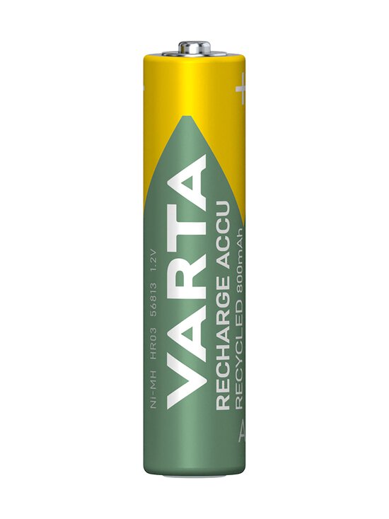 Varta - Recharge Accu Recycled AAA 800 mAh -ladattavat akkuparistot - GREEN | Stockmann - photo 2