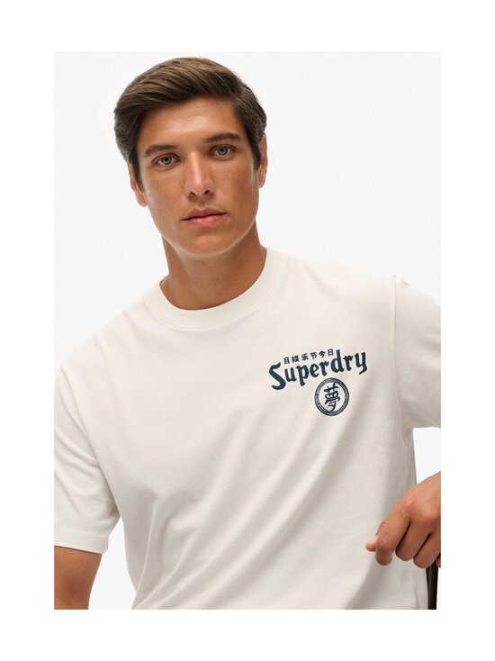 Superdry - T-särk Tokyo Narrative Loose - U4Y BONE WHITE | Stockmann - photo 4