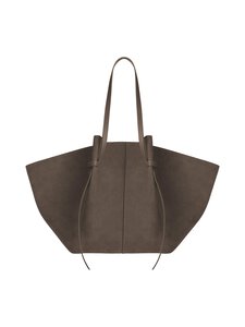 YUZEFI - XL Mochi Suede -nahkalaukku - TAUPE | Stockmann