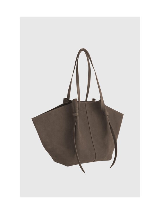 YUZEFI - XL Mochi Suede -nahkalaukku - TAUPE | Stockmann - photo 2