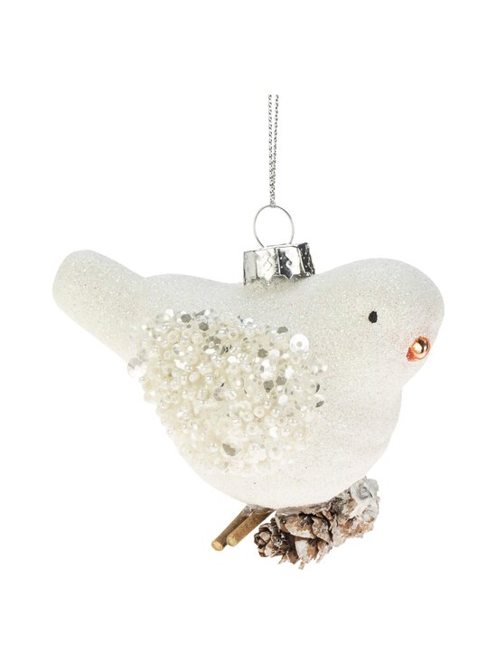 Glass Bird & Cones -joulukoriste