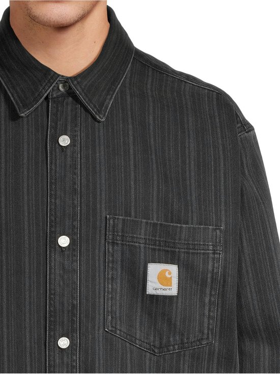 Carhartt WIP - Rylan Hampton Denim -paita - 32I06 RYLAN STRIPE, BLACK, STONE WASHED - photo 4 Carhartt WIP - Rylan Hampton Denim -paita - 32I06 RYLAN STRIPE, BLACK, STONE WASHED | Stockmann - photo 4