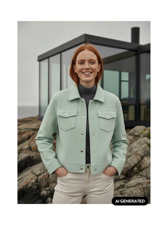 Marc Cain - Vilnas jaka - 505 SILT GREEN | Stockmann - photo 8