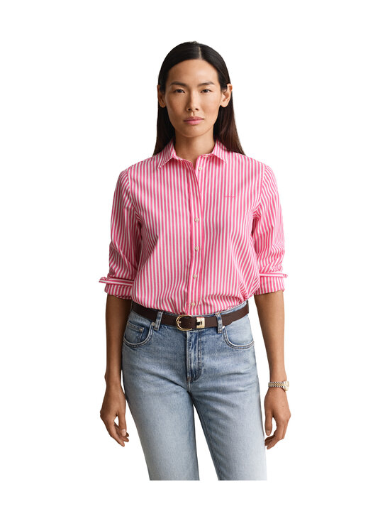 GANT - Classic Poplin Striped -paita - 661 BRIGHT FUSCHIA | Stockmann - photo 2