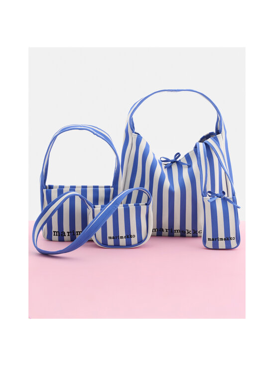 Marimekko - Knitted Merirosvo -olkalaukku - 510 BLUE, OFF WHITE | Stockmann - photo 5