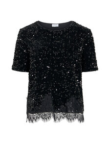 Vila - ViBelieve Lace -paljettipaita - BLACK | Stockmann