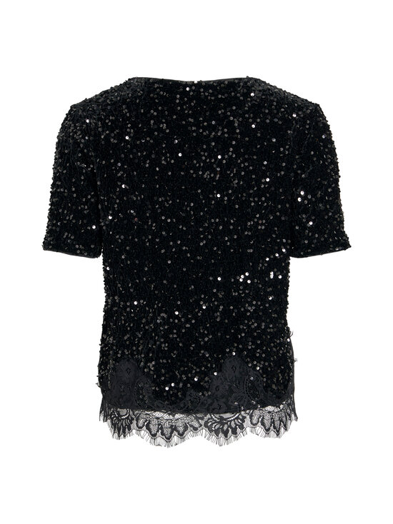 Vila - ViBelieve Lace -paljettipaita - BLACK | Stockmann - photo 2