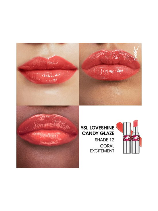 Yves Saint Laurent - YSL LOVESHINE Candy Glaze Lip Gloss Stick-huulikiilto - 12 CORAL EXCITEMENT - photo 6 Yves Saint Laurent - YSL LOVESHINE Candy Glaze Lip Gloss Stick-huulikiilto - 12 CORAL EXCITEMENT | Stockmann - photo 6