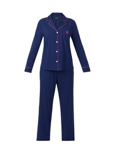 Lauren Ralph Lauren - Notch Collar -pyjama 2-osainen - 400 NAVY | Stockmann