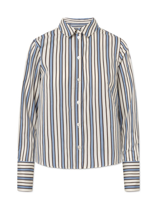 Rue de Tokyo - Pluus Sylina Trio Stripe - BLUE PURPLE CREAM STRIPE | Stockmann - photo 1