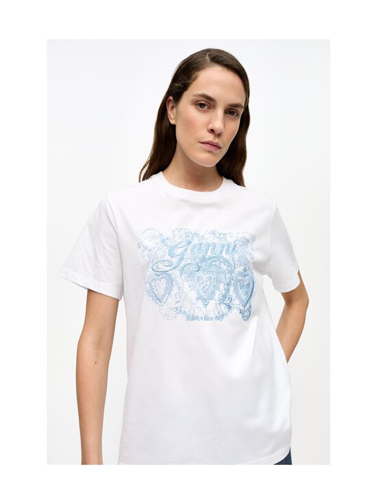 Ganni - Tattoo Lace t-paita - 151 BRIGHT WHITE - photo 4 Ganni - Tattoo Lace t-paita - 151 BRIGHT WHITE | Stockmann - photo 4