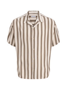 Jack & Jones - JJeJeff Resort Stripe -kauluspaita - MOONBEAM | Stockmann