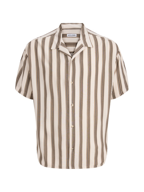 Jack & Jones - JJeJeff Resort Stripe -kauluspaita - MOONBEAM | Stockmann - photo 1