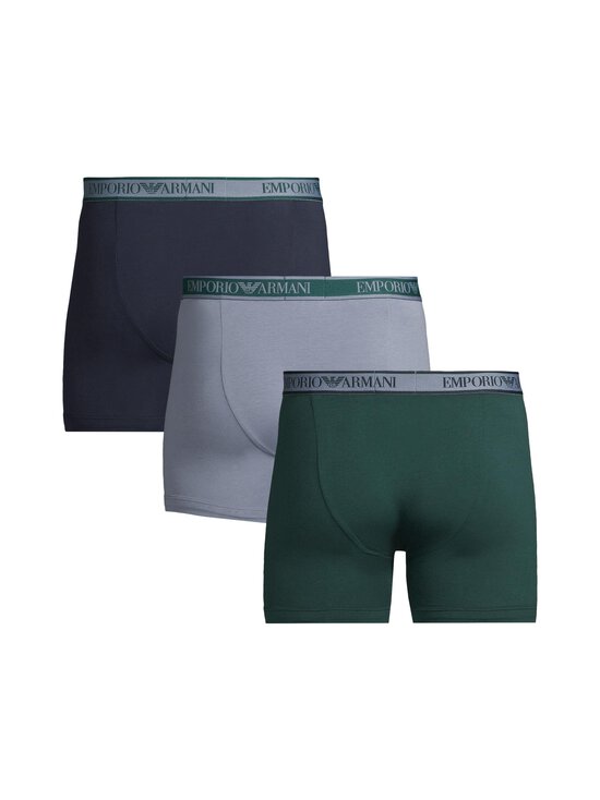 Emporio Armani - Bokseršorti 3 iepak. - MB242 AR.BLU/STONE/PINE - photo 2 Emporio Armani - Bokseršorti 3 iepak. - MB242 AR.BLU/STONE/PINE | Stockmann - photo 2