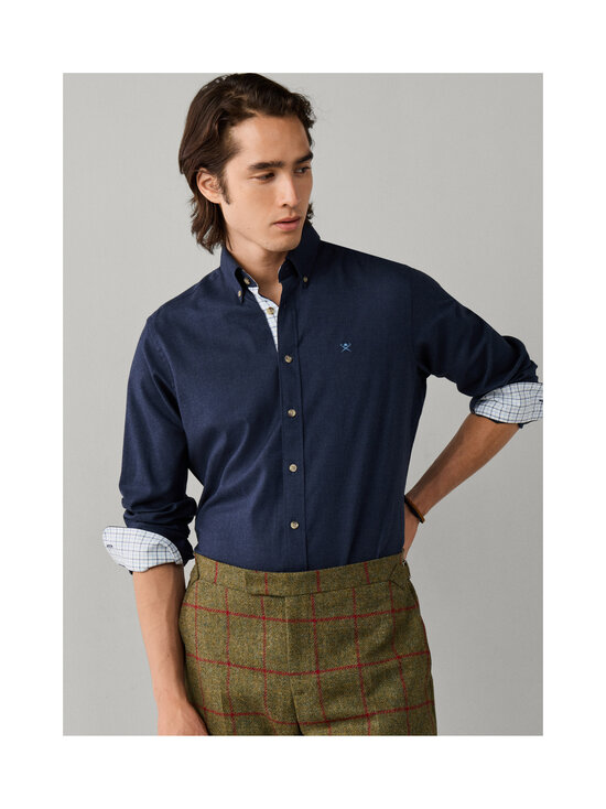 Hackett London - Flannel Multi Trim krekls - 584 BLUE | Stockmann - photo 4