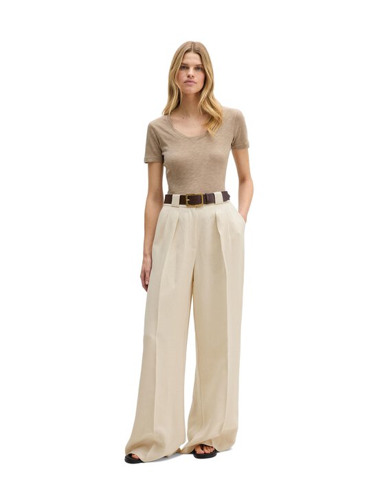 Marc O'Polo - T-särk Deep Round Neck - 742 EARTHY TAUPE | Stockmann - photo 5