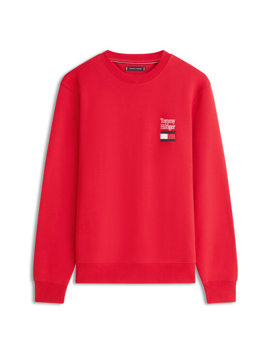 Tommy Hilfiger - Embro Flag -collegepaita - XLD MEDIUM RED | Stockmann - photo 1