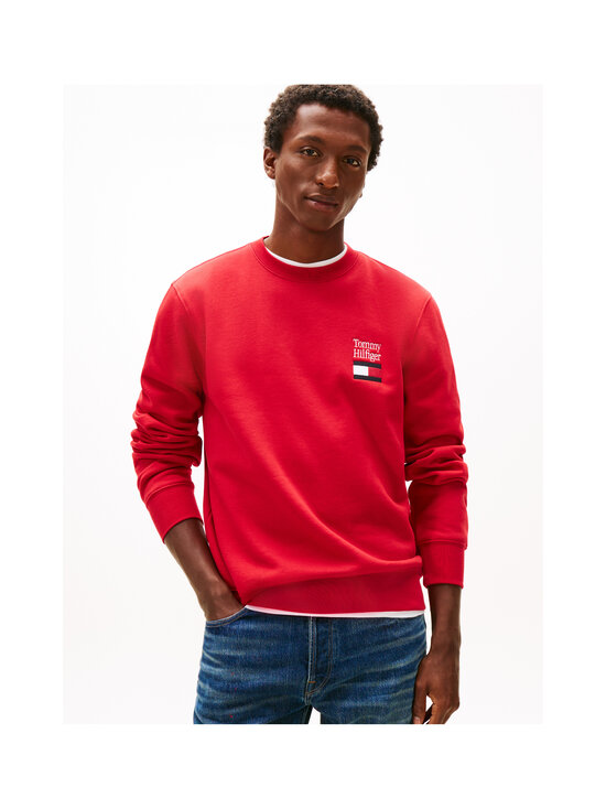 Tommy Hilfiger - Embro Flag -collegepaita - XLD MEDIUM RED | Stockmann - photo 4