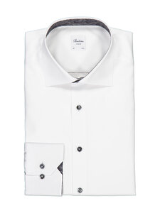 Stenströms - Slimline Contrast -kauluspaita - 000 WHITE | Stockmann