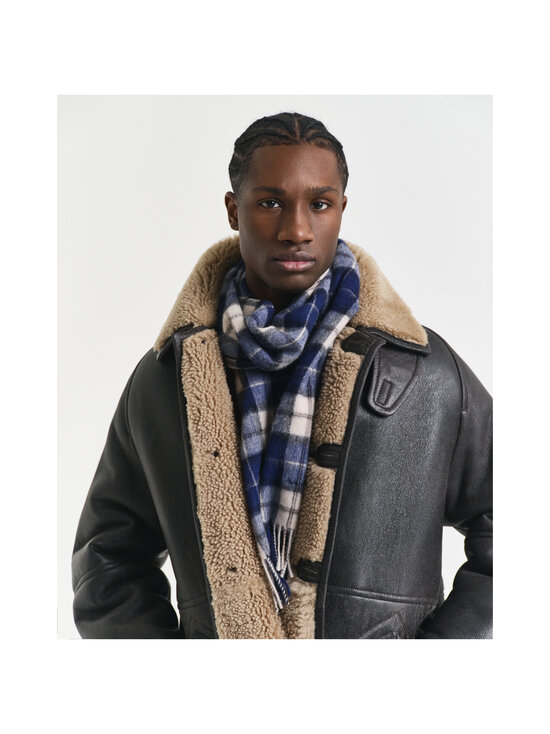 GANT - Ruudullinen merinovillahuivi - 423 PERSIAN BLUE | Stockmann - photo 3