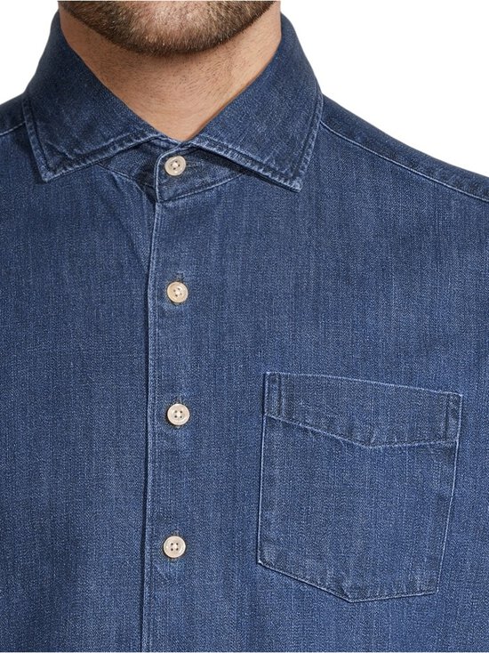 Oscar Jacobson - Regular Fit Wide Spread C -kauluspaita - 205 MIDNIGHT BLUE | Stockmann - photo 4