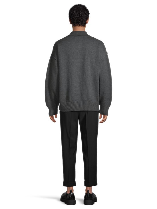 Ami - Polo Ami De Coeur -neulepaita - 0504 : GRIS CHINE/ NOIR | Stockmann - photo 3