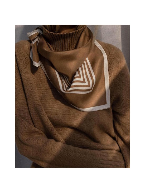 lescarf - Striped-silkkihuivi - CAPPUCCINO &AMP; CREAM | Stockmann - photo 2