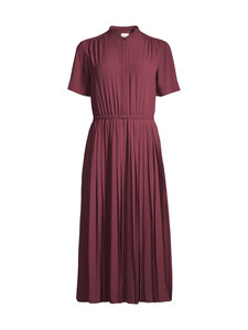 GANT - Pliseerattu midi-paitamekko - 656 PLUM WINE GANT - Pliseerattu midi-paitamekko - 656 PLUM WINE | Stockmann