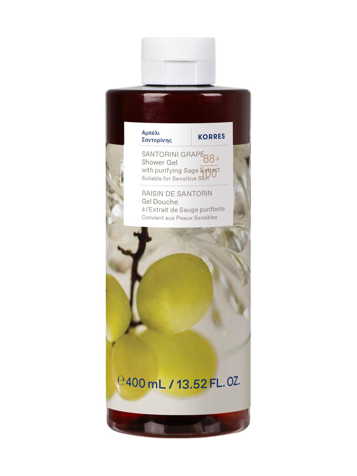 Santorini Grape Showergel -suihkugeeli, 400 ml