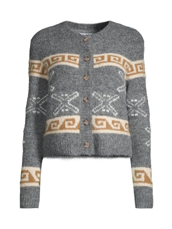 Object - Kardigan Objgalia - MEDIUM GREY MELANGE PATTERN:TANNIN MEL W. WHITE SAND | Stockmann - photo 1