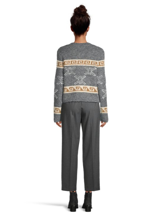 Object - Kardigan Objgalia - MEDIUM GREY MELANGE PATTERN:TANNIN MEL W. WHITE SAND | Stockmann - photo 3