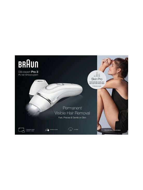 Braun - IPL PL3122 Silk Expert 3 -ihokarvojen poistolaite - WHITE | Stockmann - photo 2