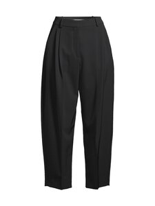 Stella McCartney - Iconic Cropped Pleated -housut - 1000 BLACK | Stockmann
