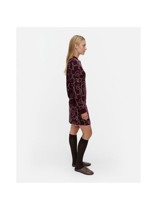 Marimekko - Liikkua Piirto Unikko -neule - 430 WINE RED, LIGHT PINK | Stockmann - photo 3
