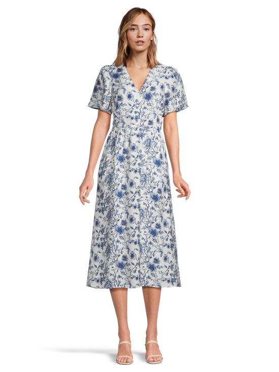 NOOM - Thalia-mekko - BLUE/OFFWHITE FLOWER PRINT | Stockmann - photo 2