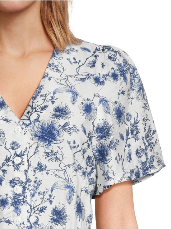 NOOM - Thalia-mekko - BLUE/OFFWHITE FLOWER PRINT | Stockmann - photo 4