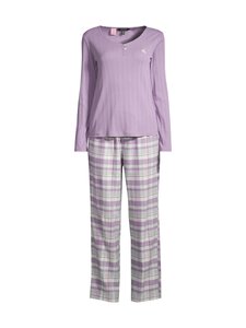 Lauren Ralph Lauren - PKnit Top Long Check Pant -pyjama - 975 MULTI PLAID | Stockmann